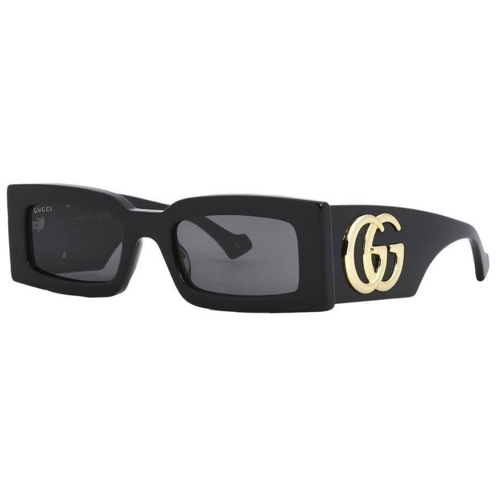 New Authentic Gucci Grey Rectangular Sunglasses G… - image 6